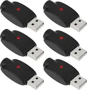 VGOL 6pcs 510 Threaded USB Smart Charger with Over-Charge Protection LED Indicator Suitable for Laptop Car Charger Flashlight Soldering Iron Stylus Pen