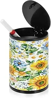 Outdoor Ashtrays For Cigarettes Ukraine Sunflower Beauty Summer Flowers Patio Cigarette Butt Receptacle Cigarette Ash Tray Car Cup Holder Patio Kitchen Home