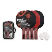 Pivot Smash 5 Star 4 Player Table Tennis Set w/ 4 Bats/3 Balls