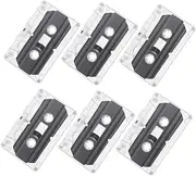 HOLIDYOYO Cassette Tape 6 pcs Blank Cassette Tapes for Recording Blank Audio Tapes Clear Audio Cassette Tape Colored Cassettes Tapes Empty Cassette Tape Recordable Tapes 30 Minute
