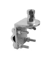 Aluminum Mirror Mount Bracket ~ Radio Antenna ~ For lug coax cable