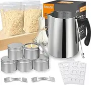 [BBAXI] Candle Making Kit Supplies Tools - Soy Beeswax DIY Crafts Candle Wax kit Supply Set for Adults Beginners Candle Melting Pouring Pot with Jars Wick Sticker Holder Spoon