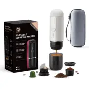 2 in 1 Portable Espresso Machine Coffee Maker Compatible with Nespresso Capsule