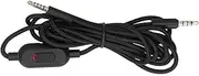 G233 G433 GPRO GPROX Game HeadphoneCable, Volume & Microphone Control, High-Resolution Sound, OFC Copper Wire, 2m Length