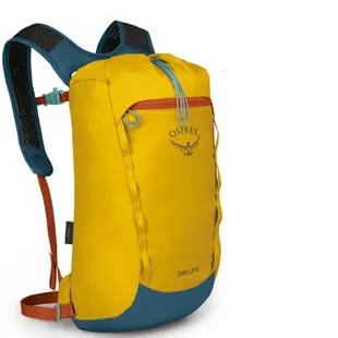 OSPREY Daylite Cinch 15L 超輕網狀透氣登山健行背包/攻頂包_耀眼黃/氣壓藍 R