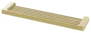 Phoenix GLOSS SHOWER SHELF 400mm Rounded Edge, Dual Fixing, Brushed Gold