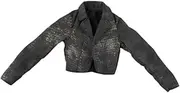 ＫＬＫＣＭＳ 1/6 Scale Doll Outfit for Women Figure Short Jacket Lightweight Accessory for Action Model , Black Gray