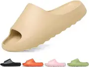 [Jesindr] Cozy Slides Original Men's Women's Non-Slip Flip Flops, Soft Clouds Cloud Shoes, Unisex Rubber Cloud Slippers, Summer Beach Slide Sandals