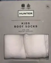 Hunter Kids Boot Socks Cream Size:XL NEW/NWT