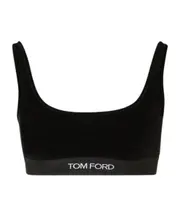 Tom Ford Stretch Lustrous Velour Signature Bralette S,XS,L,M Black