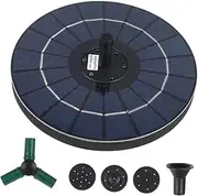 Kisangel Solar Fountain Solar Pond Pump Power Feature Pump Powered Water Outdoor Outdoor Water Fountain Floats Garden Pond Landscape Garden Inflatable Floating Pool Electric Silicon Crystal
