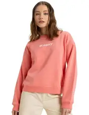 [Roxy] Perfect Place Crew Brushed Tee in Orange