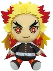 Bandai 8" Chibi Plush Demon Slayer Kimetsu no Yaiba Kyojuro Rengoku In Stock USA