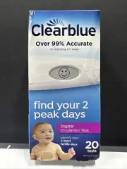 Clearblue Digital Ovulation Test - 20 Tests Exp. 04/30/2026 *Over 99% Accurate!