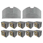 Compatible for X8 Pro or X10 Omni Robot Vacuum Replacement Mop Pads Dust Bags