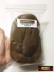 HR044-030-FS MOREZMORE BROWN 30g 1oz Merino Needle Felting Wool Roving