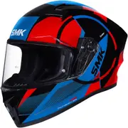 SMK Stellar Faro Helmet, black-red-blue, Size L for Men Black Red Blue