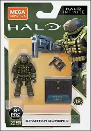HALO HEROES SERIES 12 MEGA BLOKS CONSTRUX SPARTAN GUNGNIR MINI FIGURE GNB18