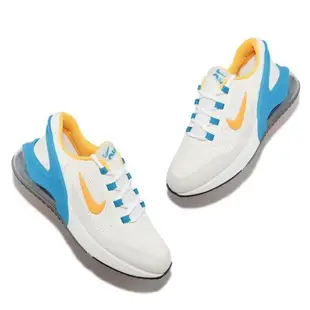 Nike 休閒鞋 Air Max 270 Go GS 大童鞋 女鞋 白 橘 藍 後踩式鞋跟設計 氣墊 回彈 DV1968-100