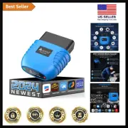 Code Reader, Bluetooth Scanner Wireless Auto Diagnostic Scan Tool Check Engin...