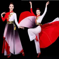 在飛比找蝦皮購物優惠-新款中國舞表演服飄逸古典舞蹈服表演服女響扇舞書簡舞扇子舞服裝