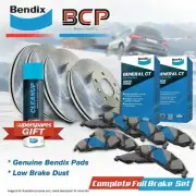 Front + Rear BCP Brake Rotors Bendix Brake Pads for Honda Accord CC 2WS Aerodeck (for: Honda)