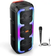 LED Bluetooth Speaker Party Stereo Heavy Bass Subwoofer Disco Supports TF Card/U