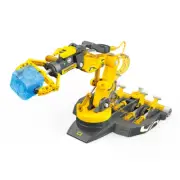 Robotic Arm Toy Kit for Educational STEM Robotic Hydraulic Cyborg Hand-Yellow