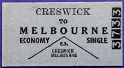 VR Ticket - CRESWICK to MELBOURNE - Economy Single