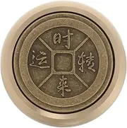 Solid Brass Round Paperweight Antiqued Brass Calligraphy Tool Office Desk Accessory Decorative Letterweight Home Office Decor
