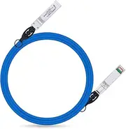 ipolex Colored 10G SFP+ Twinax Cable, Direct Attach Copper(DAC) Passive Cable in Blue, 2m (6.56ft), for Cisco SFP-H10GB-CU2M, Meraki, Ubiquiti, Mikrotik, Intel, Fortinet, Netgear, D-Link, Supermicro