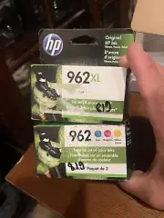 New GENUINE Hp 962XL Black & 962 Tri-Color Original Ink Cartridges 2023