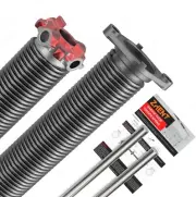 Garage Door Torsion Springs 1.75’’(Pair) with Non-Slip Winding Bars, Coated