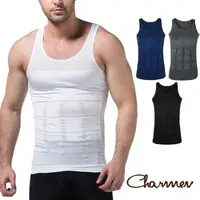 在飛比找森森購物網優惠-Charmen 坦克加壓版背心 男性塑身衣(多色可選)