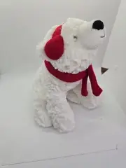 Aurora Hazel Wish Bear Stuffed Polar Bears w/Red Scarf 2022 Plush New with Tags