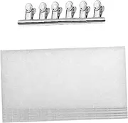 Mikinona Salon Quality Nail Extensions Kit 10pcs Fiberglass Wraps 6pcs Clips Silver for Nail