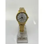 【柏儷鐘錶】SEIKO 華美金色白面 情侶對錶