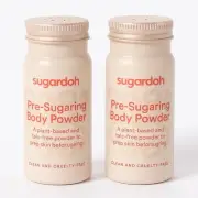2 Pack Sugardoh Pre-Sugaring Body Powder Pre-Wax Plant-Based & Talc-Free New