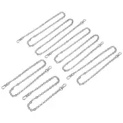 Purse Chain Strap, Purse Handle Shoulder Strap(16" 24" 31" 39" 47"), 5Pcs Silver