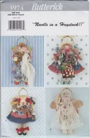 3974 BUTTERICK PATTERN AN ANGEL WALL HANGINGS ALL OCCASIONS FOUR 4 STYLES UNCUT