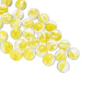Glass Beads,1set Glass Gemstone Yellow 0.60lbs Glass Pebbles