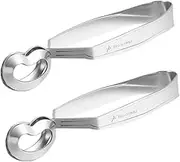 ELAYARD 4 Pcs Stainless Steel Spring Food Tongs Shellfish Serving Clips for Outdoor Picnics and Buffet Use Heat Resistant Kitchen Serving Clamp