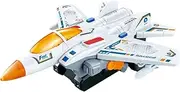 Electric Transforming Toy, Kids Shape-Shifting Robot Jets, Led Motion Light Toy, Automatic Morphs Aircraft, Interactive Entertainment, Abs Material, Features Smooth Parts