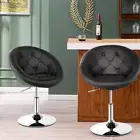 2 Pcs Modern Vanity Chair Height Adjustable Barstool Swivel Makeup Seat