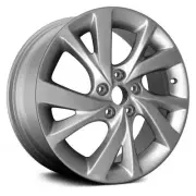 Wheel For 2016-2017 Hyundai Veloster 17x7 Alloy 10 Spiral Spoke 5-114.3mm Silver (for: Hyundai)