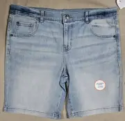 Wonder Nation Boys 14 Husky Jean Shorts With Adjustable Waist
