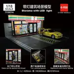 吉華@ 1/18 G FANS-MODELS 711801A 帶燈建築場景模型