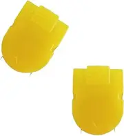 Gloperti Panel Cubicle Clip for Fabric Panels, Standard Size, 40-Sheet Capacity, Pack of 20, Translucent Yellow Colour