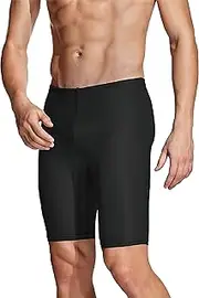 [Generic] CMTK Men's Swimsuit Jammer Athletic Training Endurance Swimsuits Racing Competition Swimwear Square Leg Swimsuit