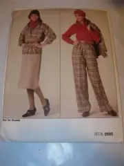 WOMENS UNCUT VOGUE Sewing Pattern 0995 JACKET SKIRT BLOUSE PANTS SIZE 8 10 12